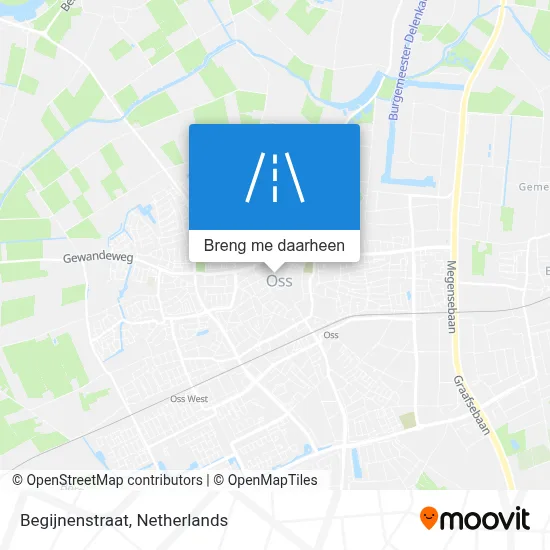 Begijnenstraat kaart