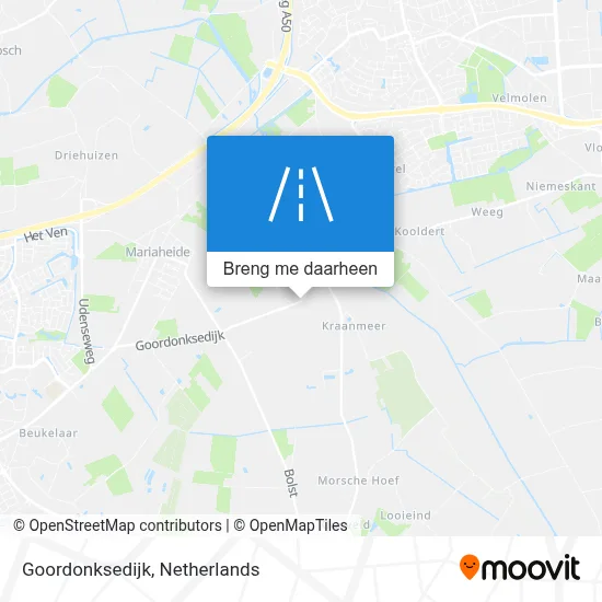 Goordonksedijk kaart