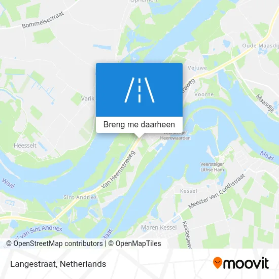 Langestraat kaart