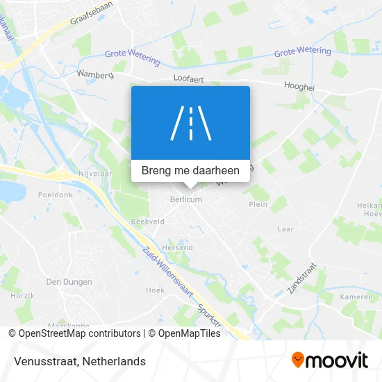 Venusstraat kaart