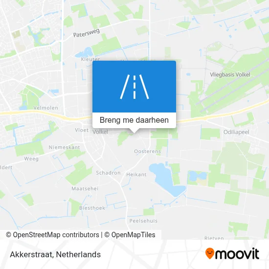 Akkerstraat kaart