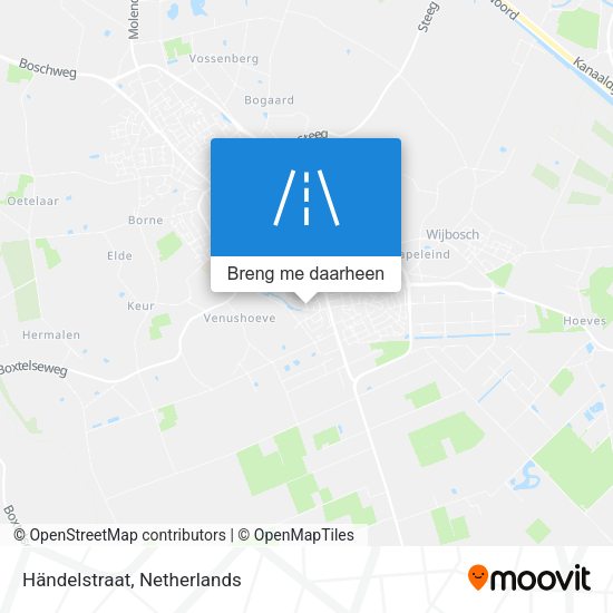 Händelstraat kaart