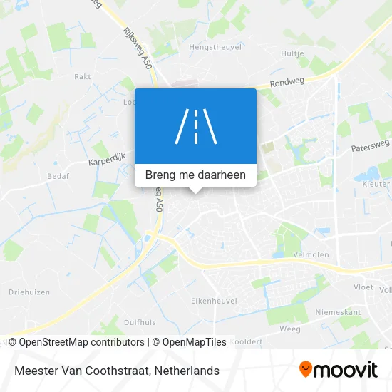 Meester Van Coothstraat kaart