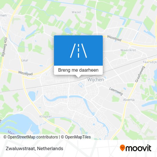 Zwaluwstraat kaart