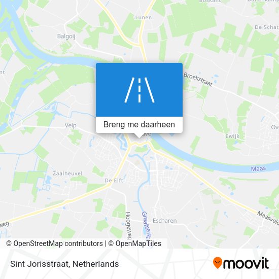 Sint Jorisstraat kaart