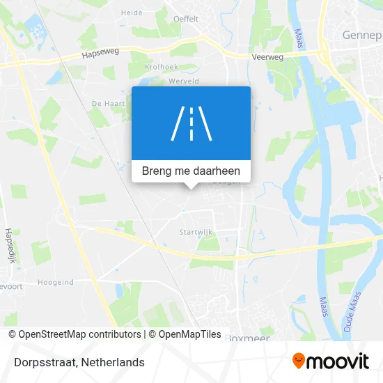 Dorpsstraat kaart