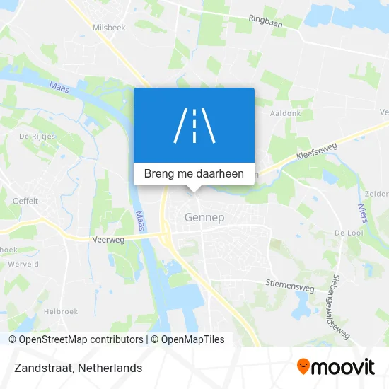 Zandstraat kaart