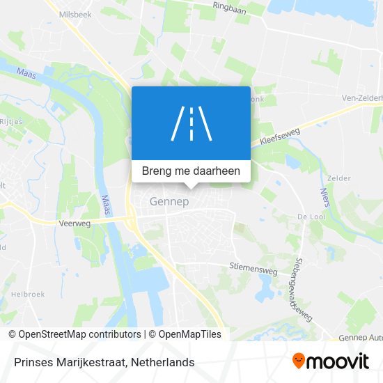 Prinses Marijkestraat kaart