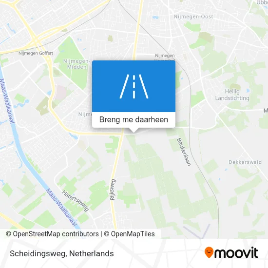 Scheidingsweg kaart