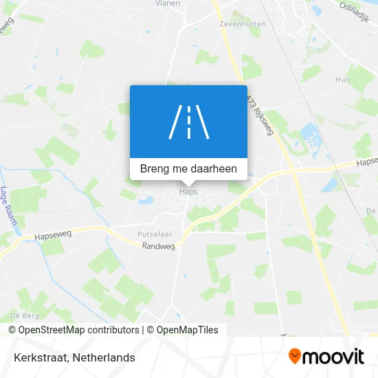 Kerkstraat kaart