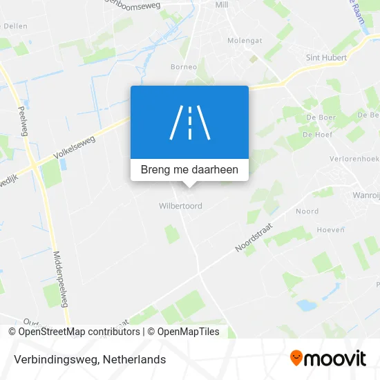 Verbindingsweg kaart