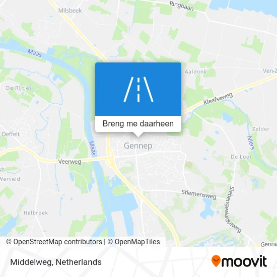 Middelweg kaart