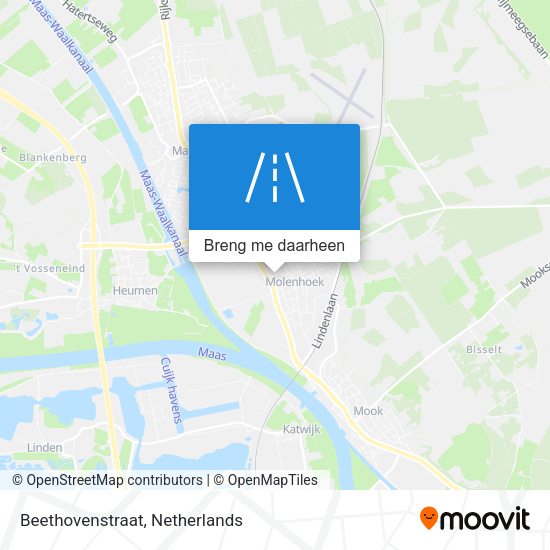 Beethovenstraat kaart