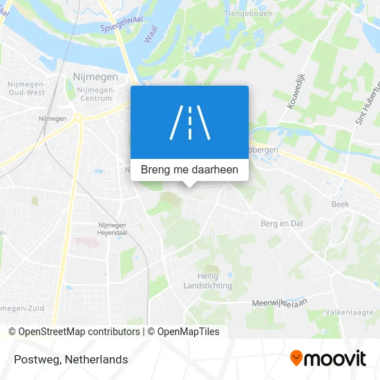 Postweg kaart