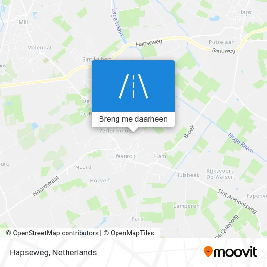 Hapseweg kaart