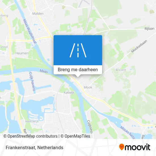 Frankenstraat kaart