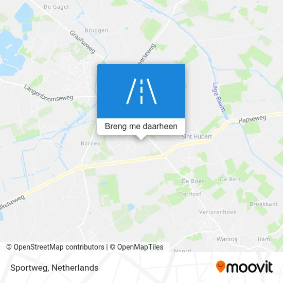 Sportweg kaart