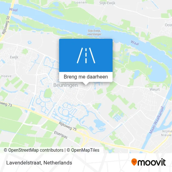 Lavendelstraat kaart
