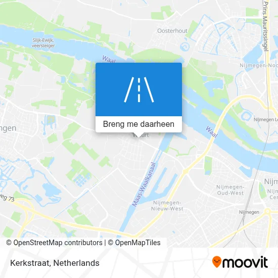 Kerkstraat kaart