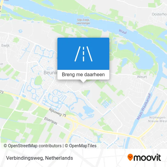 Verbindingsweg kaart