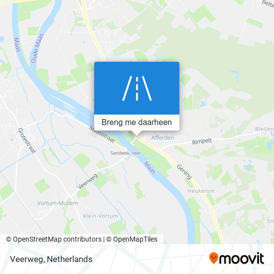 Veerweg kaart