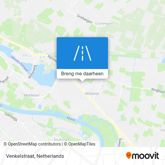 Venkelstraat kaart