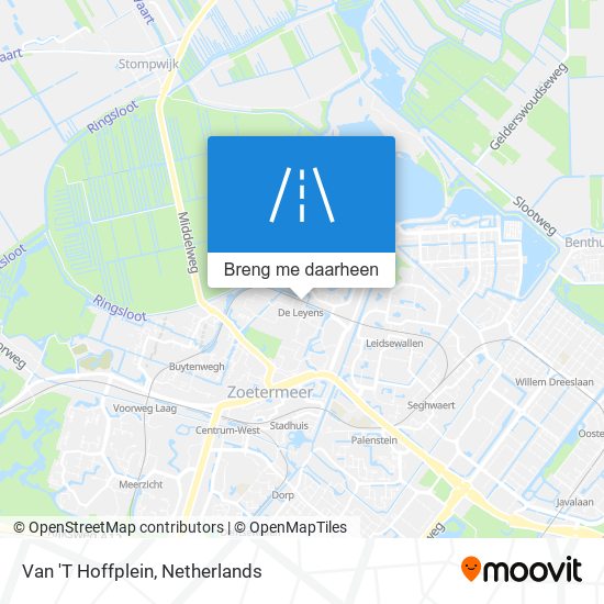 Van 'T Hoffplein kaart