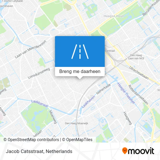 Jacob Catsstraat kaart