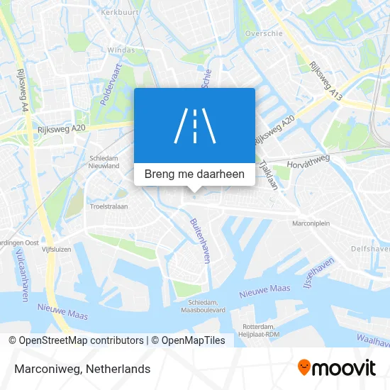 Marconiweg kaart
