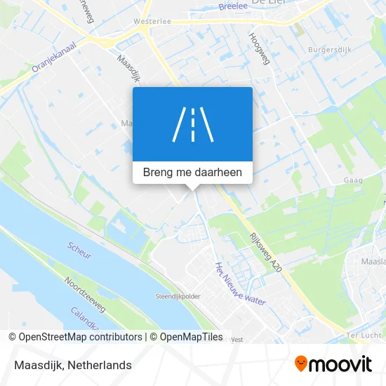 Maasdijk kaart