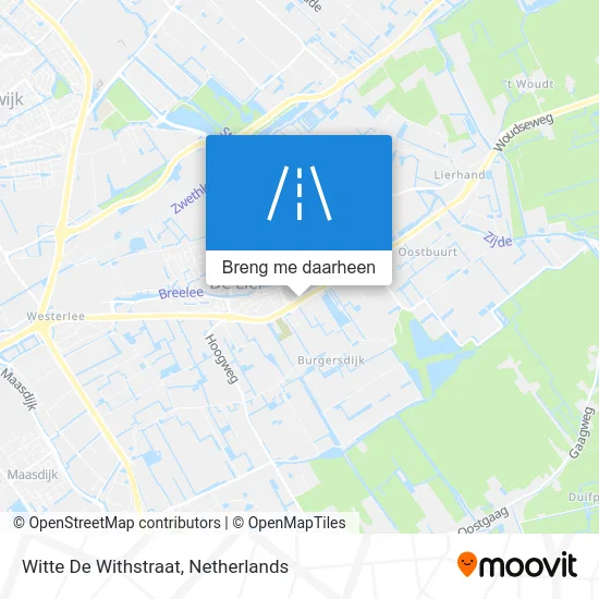 Witte De Withstraat kaart