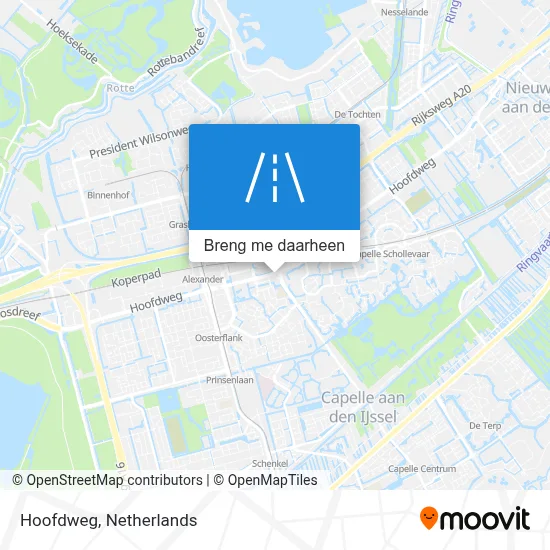 Hoofdweg kaart