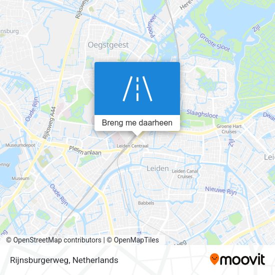 Rijnsburgerweg kaart