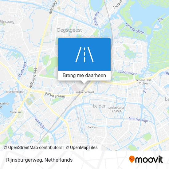 Rijnsburgerweg kaart
