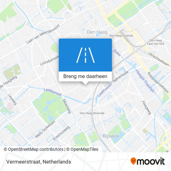 Vermeerstraat kaart