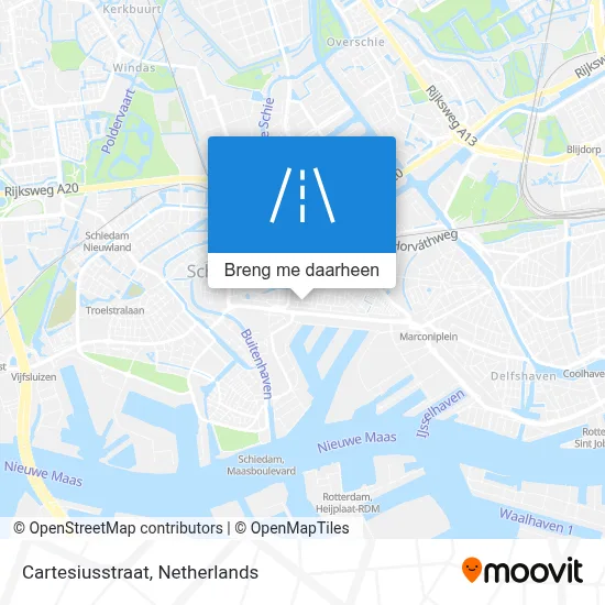 Cartesiusstraat kaart