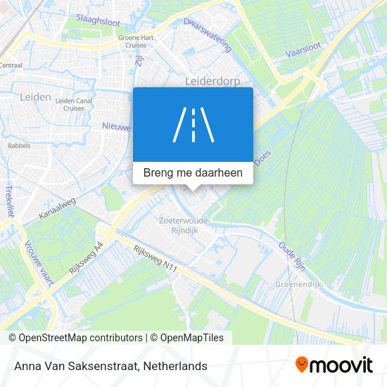 Anna Van Saksenstraat kaart