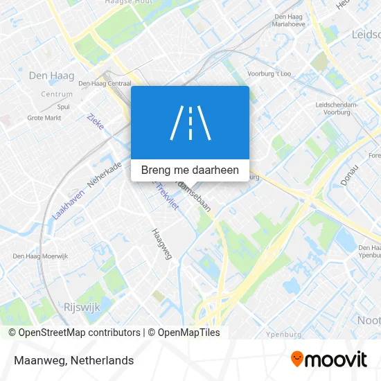 Maanweg kaart
