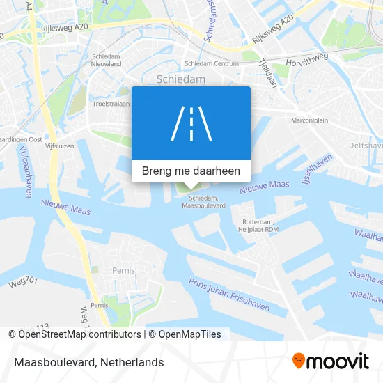 Maasboulevard kaart