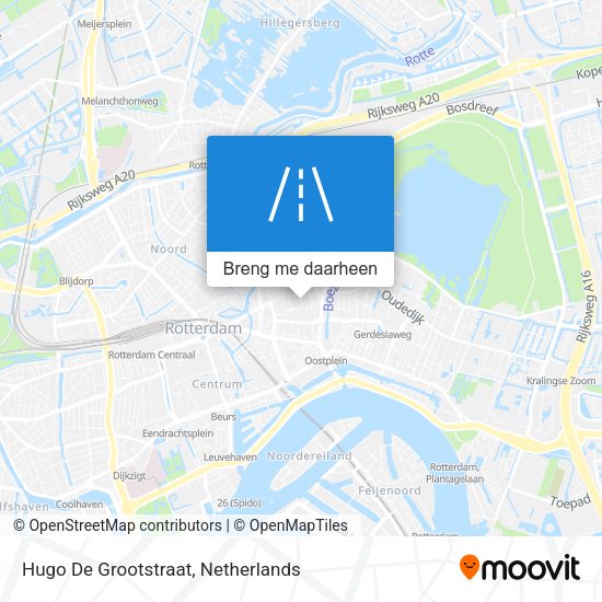 Hugo De Grootstraat kaart