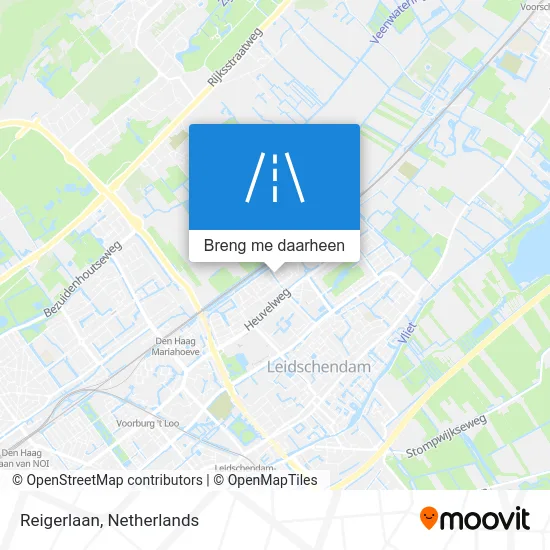 Reigerlaan kaart