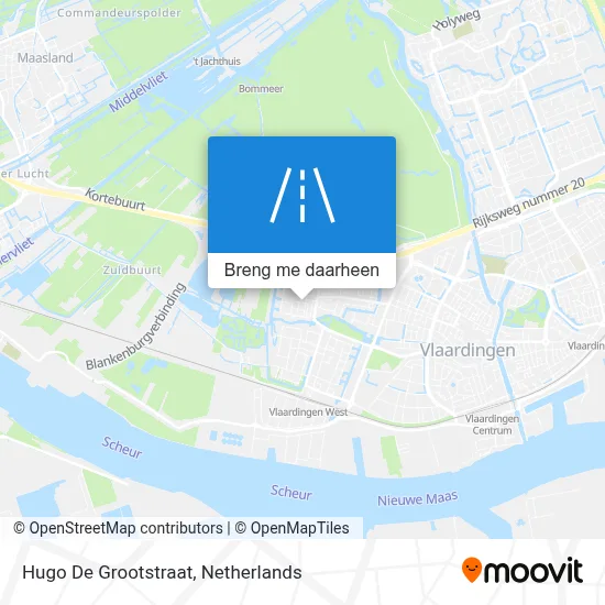 Hugo De Grootstraat kaart