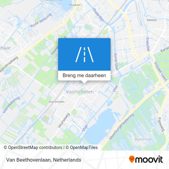 Van Beethovenlaan kaart