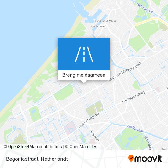 Begoniastraat kaart