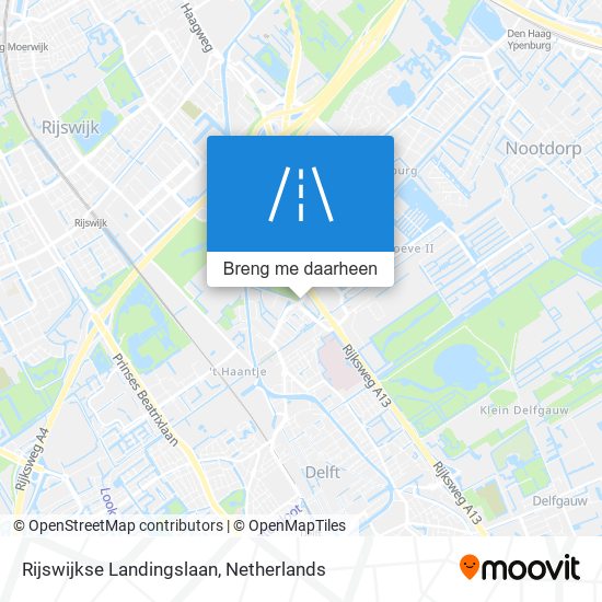 Rijswijkse Landingslaan kaart