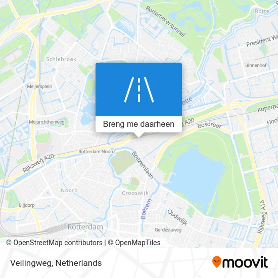 Veilingweg kaart