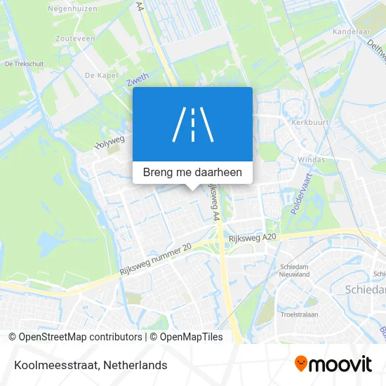 Koolmeesstraat kaart