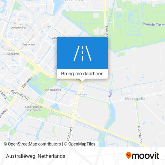 Australiëweg kaart
