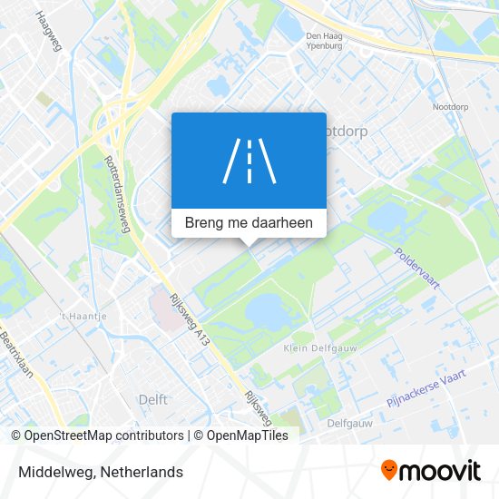 Middelweg kaart