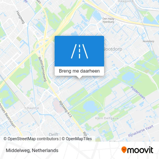 Middelweg kaart